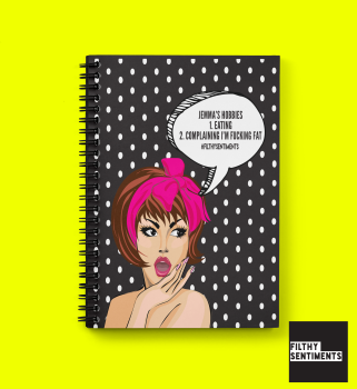 Hobbies Food Journal Personalised Notebook - N011
