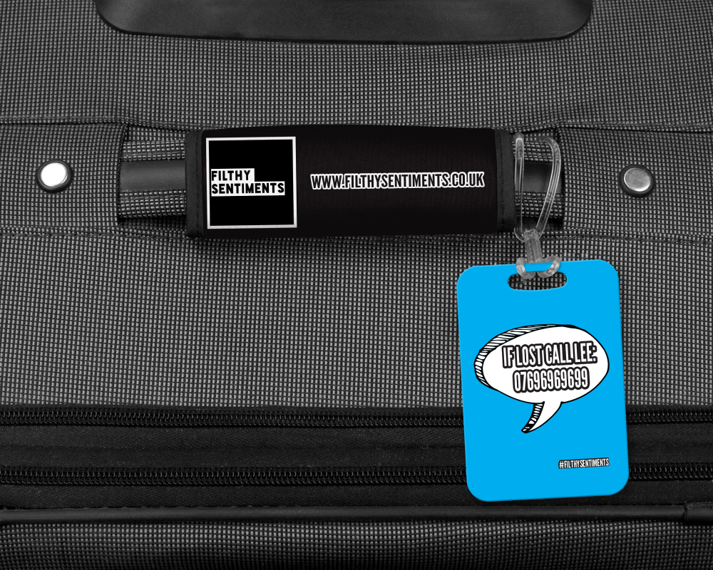 IF LOST CALL PERSONALISED LUGGAGE TAG - 005