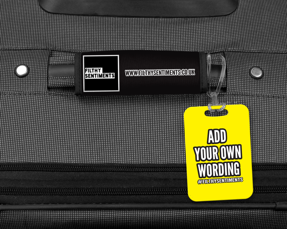 ADD YOUR OWN WORDING LUGGAGE TAG - 003