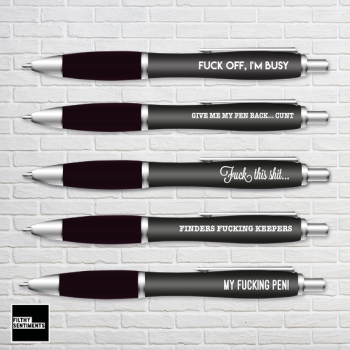                                       5 PROFANITY PENS OF YOUR CHOICE (MIX & MATCH)