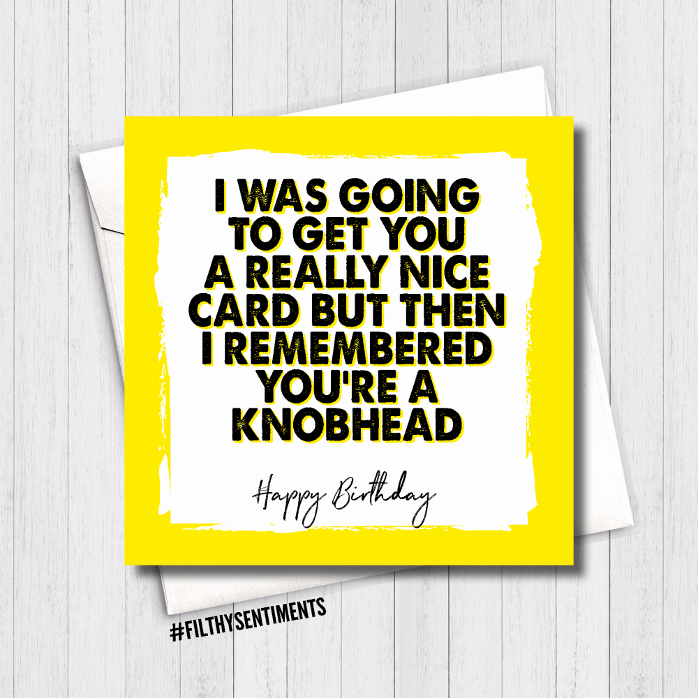    KNOBHEAD Birthday Card - FS490