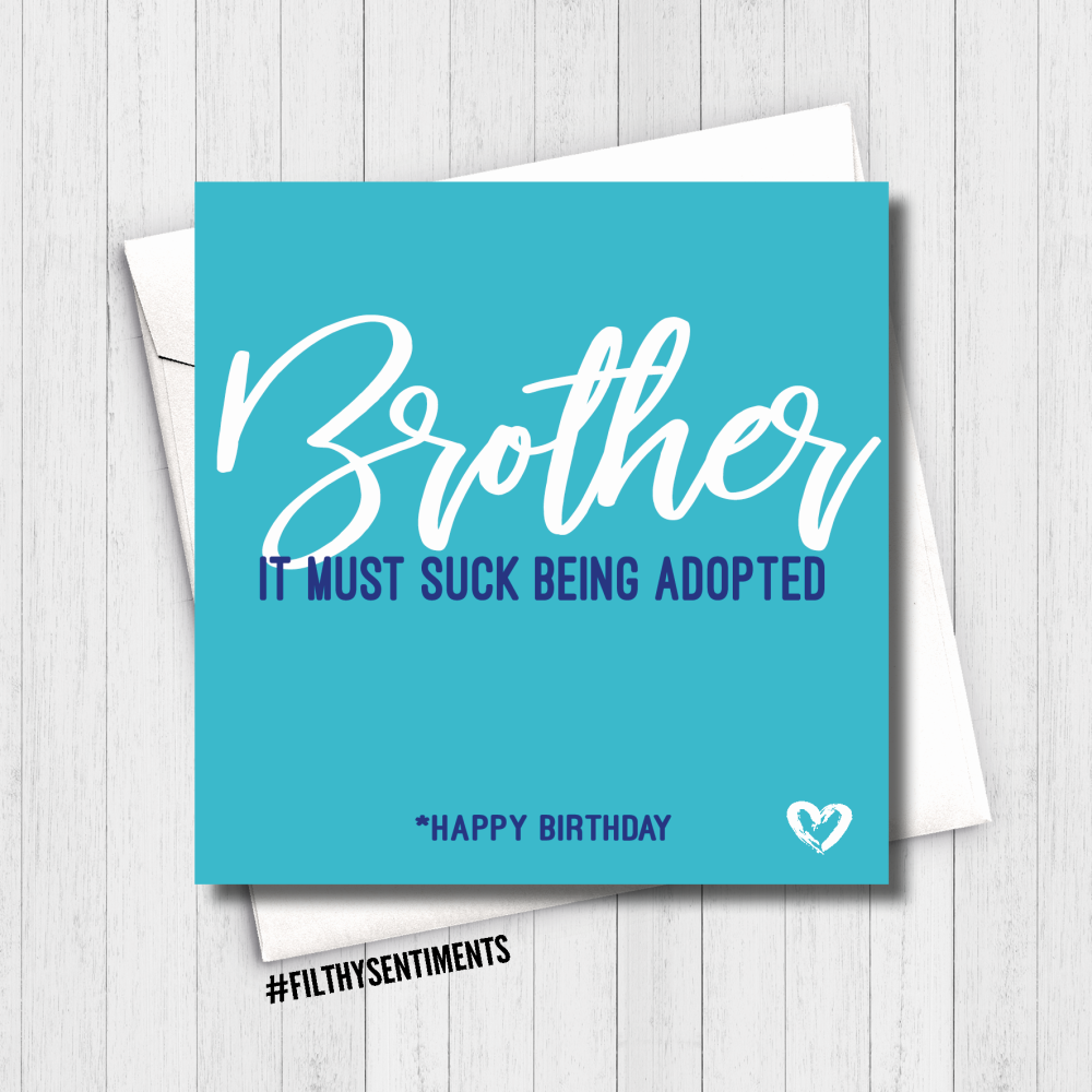   BROTHER ADOPTED CARD - FS622