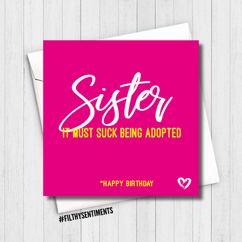    ADOPTED SISTER CARD - FS623