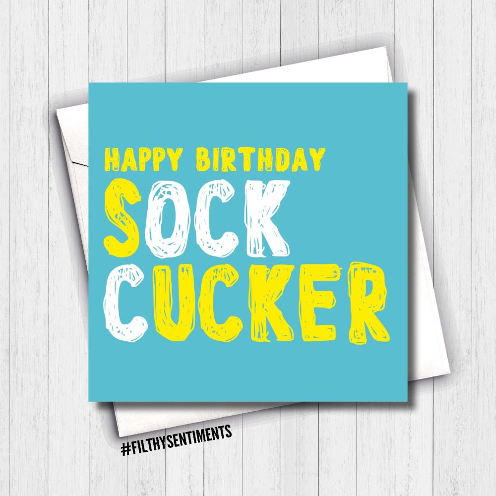   SOCK CUCKER CARD - FS636