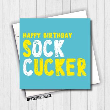   SOCK CUCKER CARD - FS636/ G0006