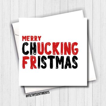MERRY CHUCKING FRISTMAS CARD - FS638