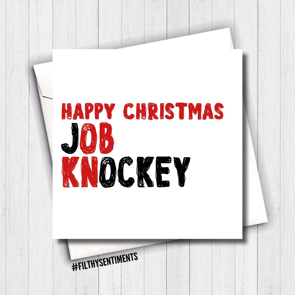 KNOB JOCKEY CHRISTMAS CARD - FS647