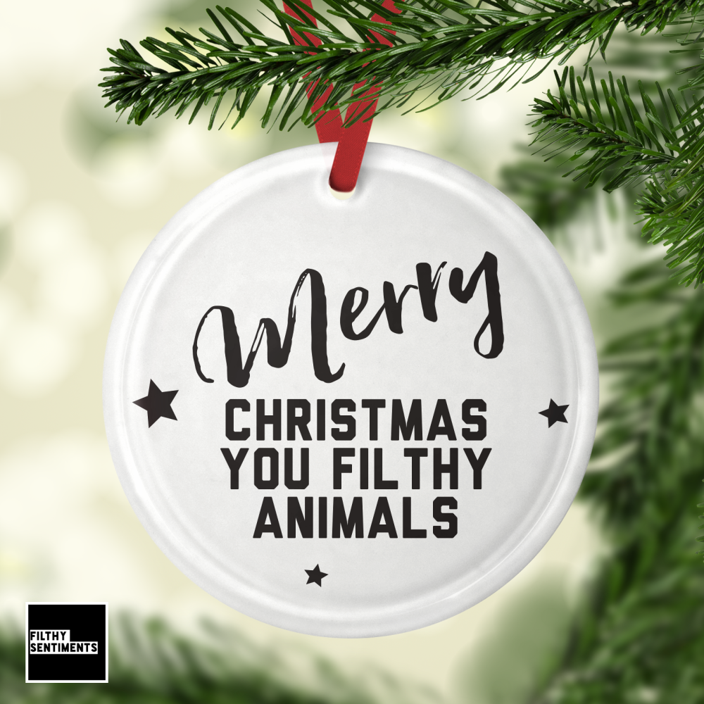 Glass Bauble - FILTHY Animals