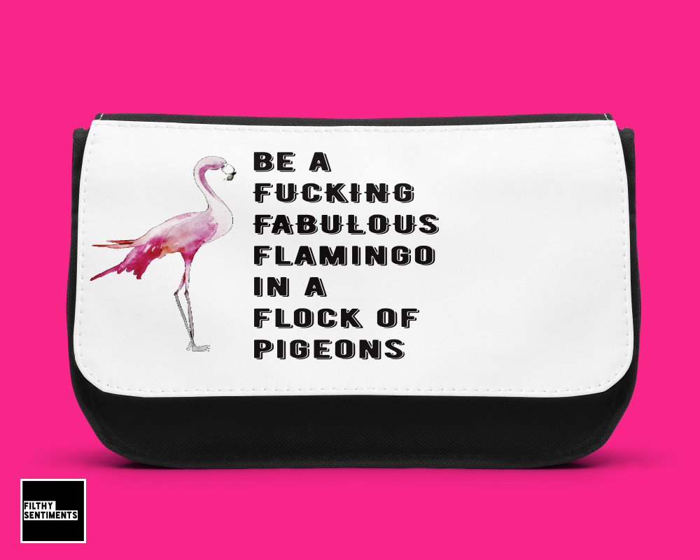 Flamingo make up bag - D00023