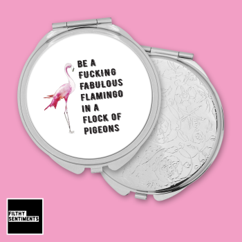 Flamingo pocket mirror - F00045