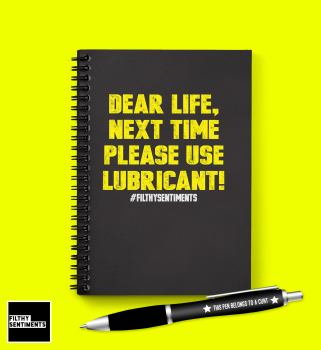 DEAR LIFE LUBRICANT NOTEBOOK PERSONALISED - N024 - D13