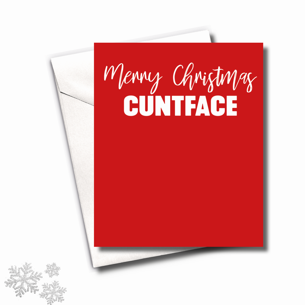    MINI CUNTFACE CHRISTMAS CARD PACK - FS677 (MINI)