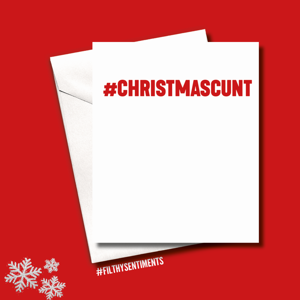    MINI #CUNT CHRISTMAS CARD PACK - FS678 (MINI)