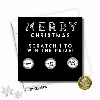 Merry Christmas Roulette Scratch Card XMAS15