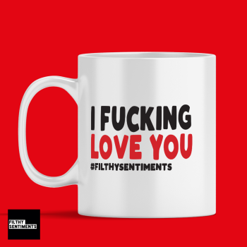 RED & WHITE LOVE MUG - 230