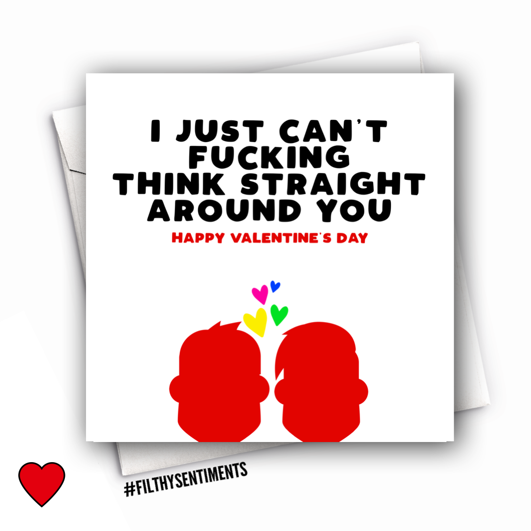      GAY COUPLE VALENTINES CARD - FS1015