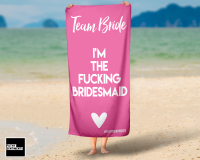  I'M THE BRIDESMAID ONE PINK TOWEL / K035