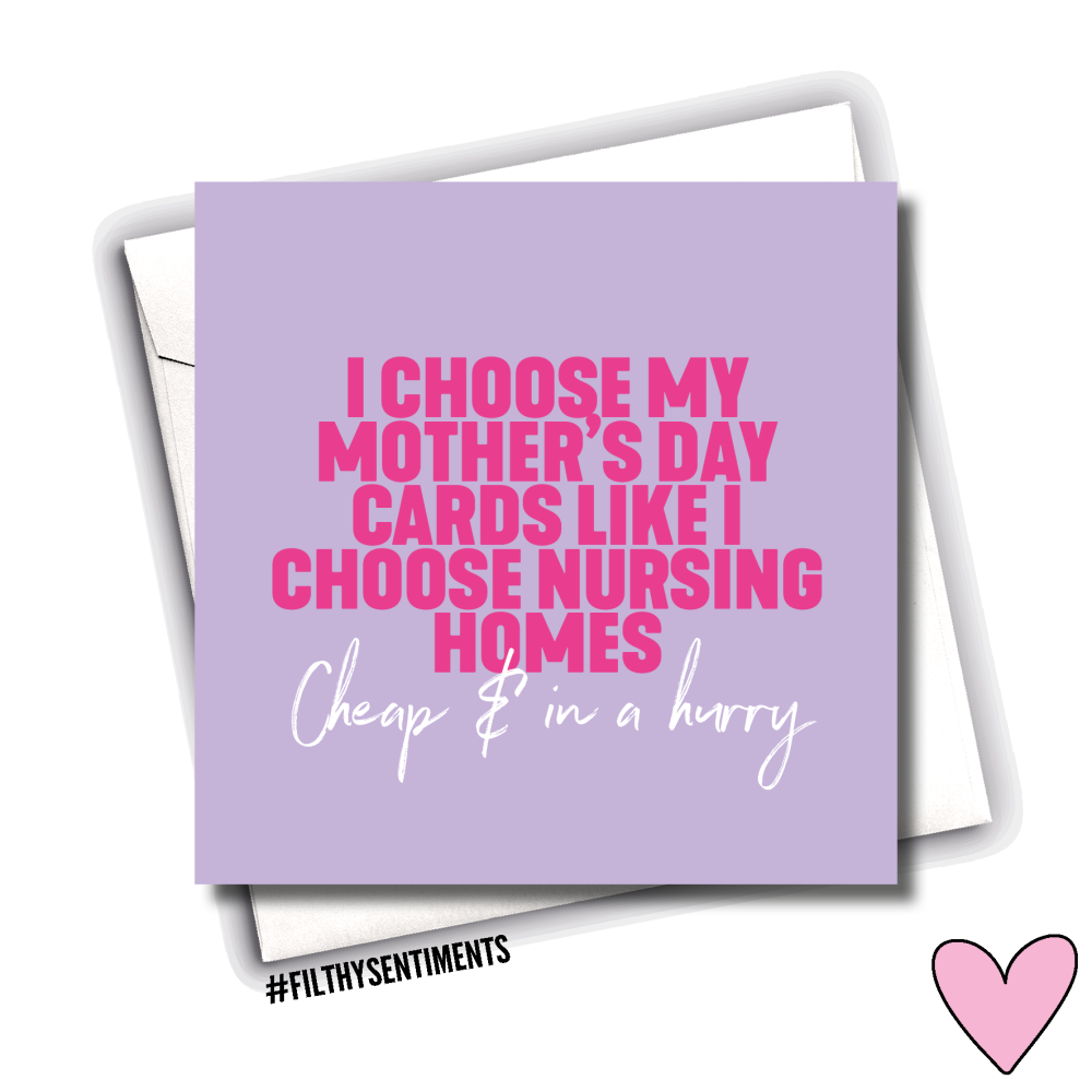                                  MOTHER'S DAY NURSING HOME CARD - FS1068