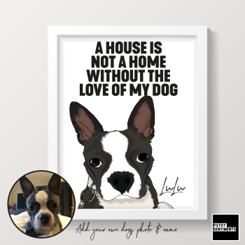        PERSONALISED LOVE OF MY PET PRINT (DOG CAT OR ANY PET) - PET001