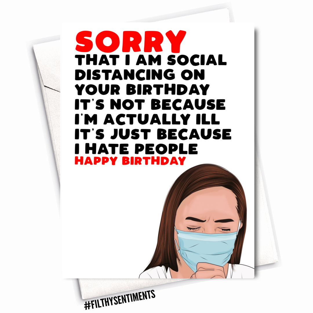                         SOCIAL DISTANCING CARD
