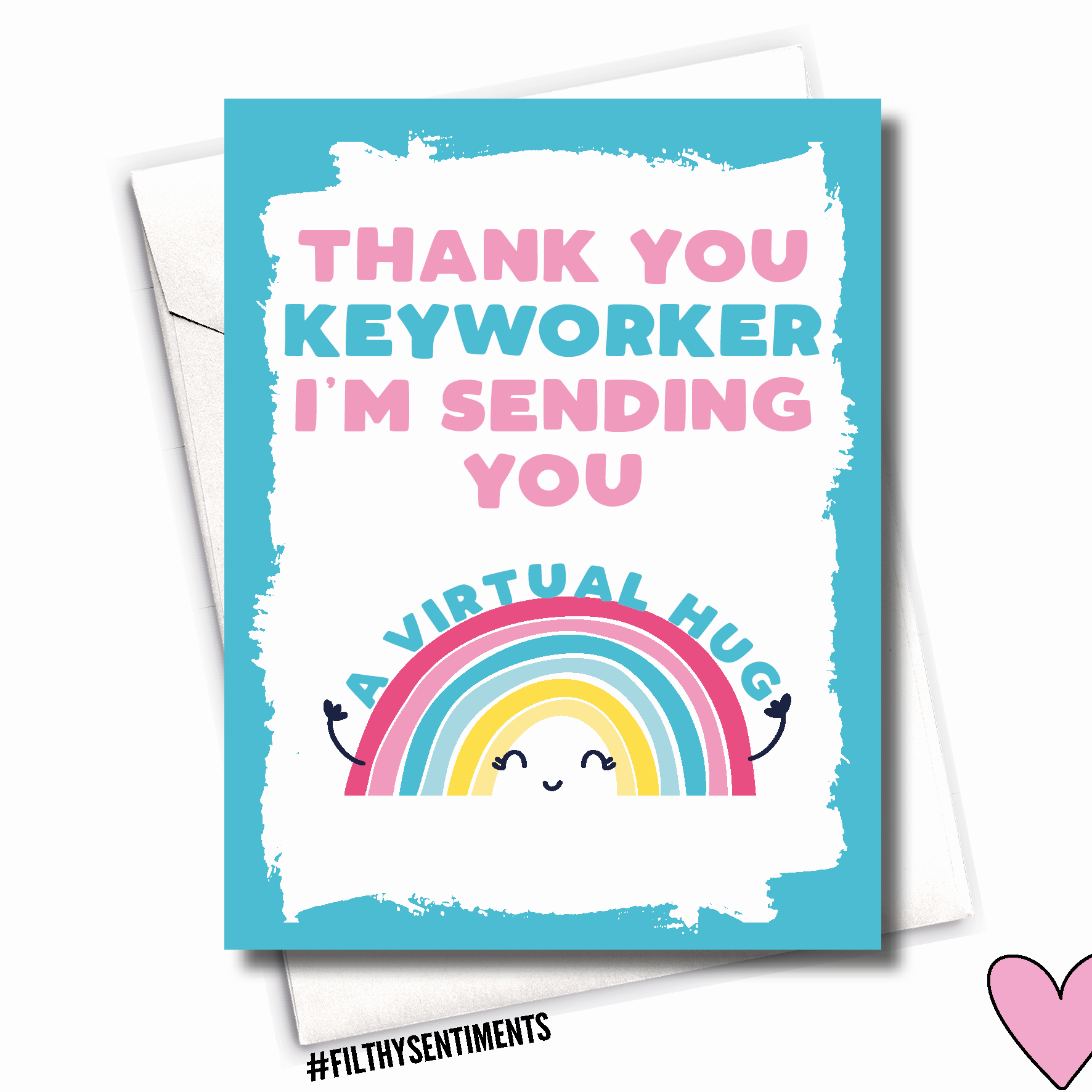 Thank You Birthday Card Virtual Hug