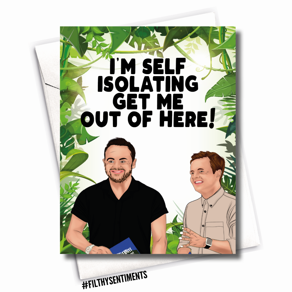                                       GET ME OUT OF HERE CORONAVIRUS CARD -