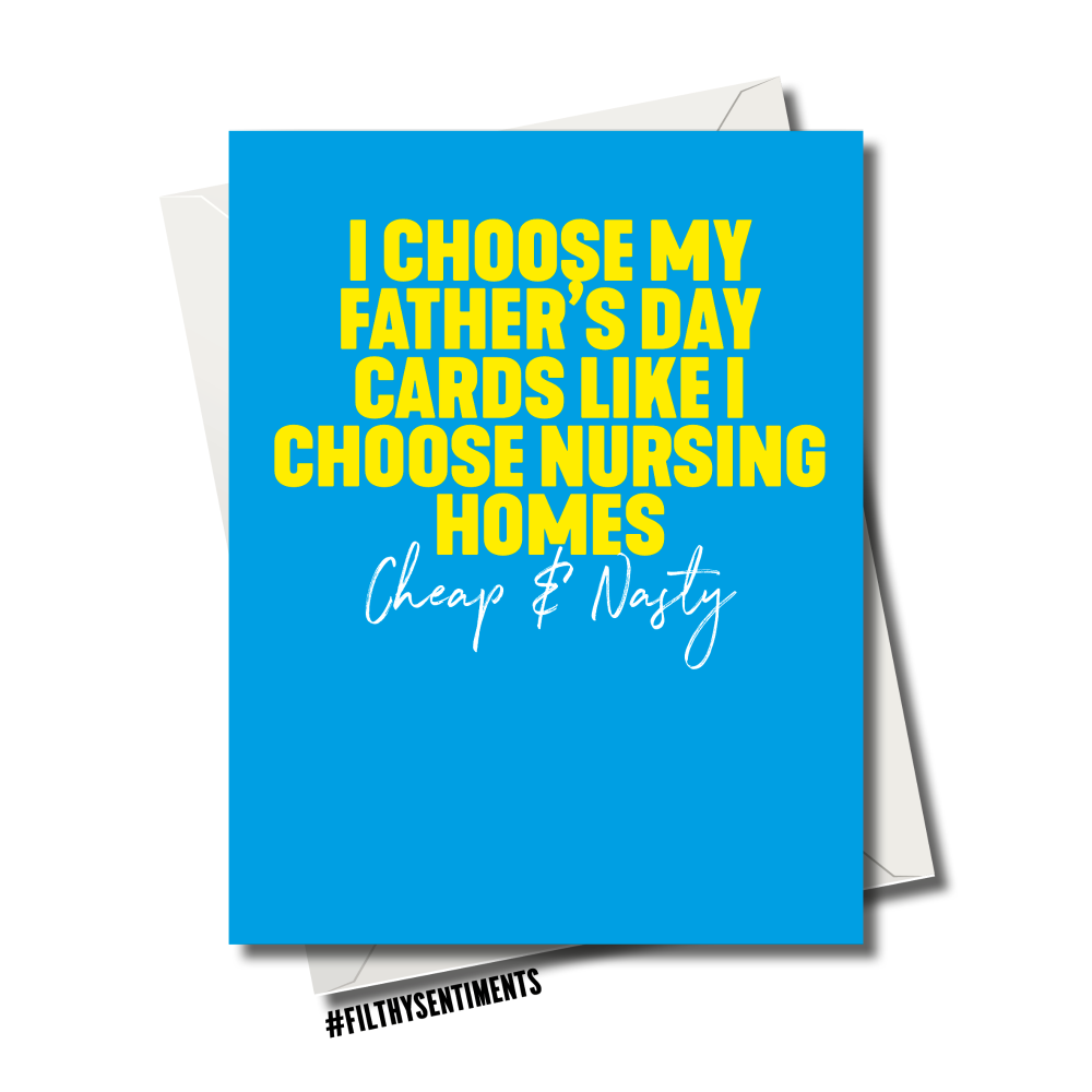                           FATHER'S DAY NURSING HOME CARD