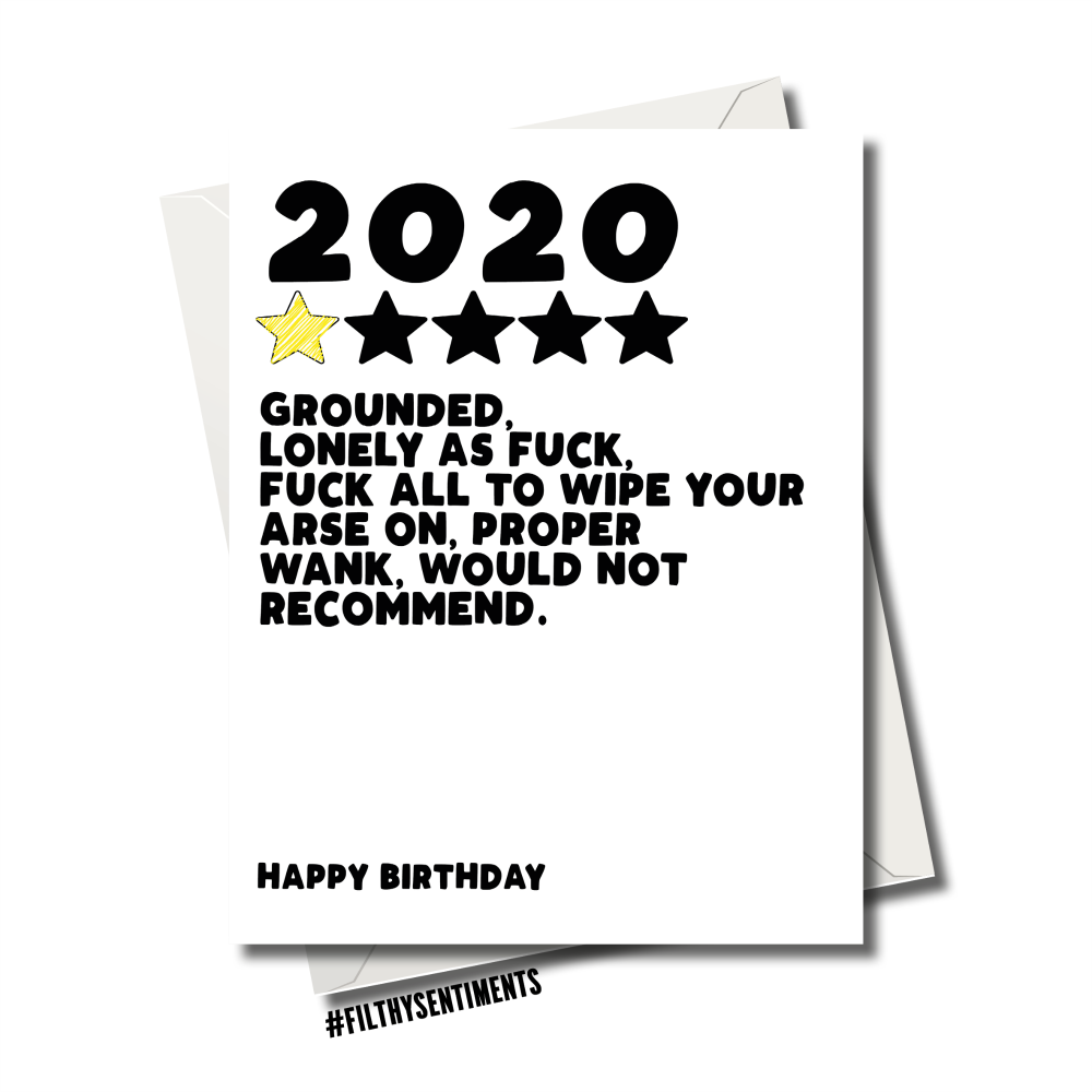                                                                  REVIEW OF MY 2020 BIRTHDAY CARD FS1161