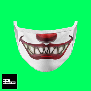 SCARY CLOWN FACE MASK - D32
