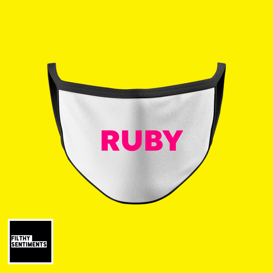                               KIDS FACE MASK - PERSONALISED NAME (PRE ORDER