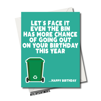 Happy Lockdown Birthday Sarcastic Funny Rude A5 Birthday Card