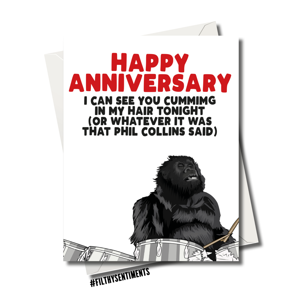                                                                    ANNIVERSARY GORILLA PHIL COLLINS CARD FS1197