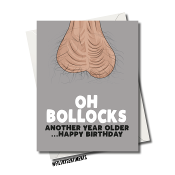                                                                              OH BOLLOCKS CARD - 154