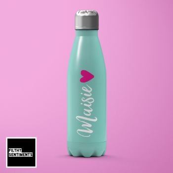 HEART PERSONALISED CHILLY BOTTLE