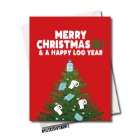                    LOO ROLL CHRISTMAS CARD - FS1235