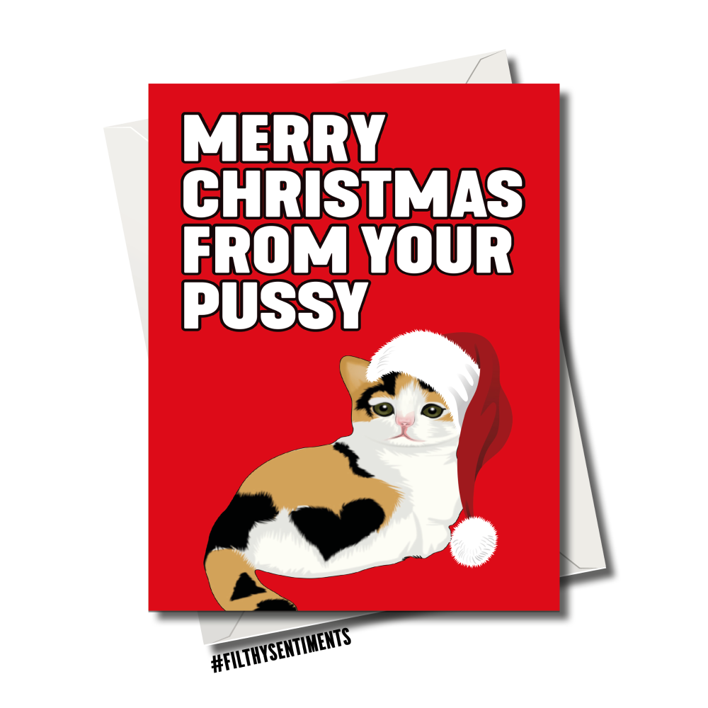                   FROM YOUR PUSSY CHRISTMAS CARD FS1253