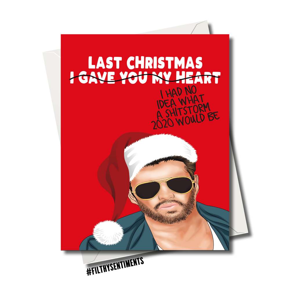                  GEORGE LAST CHRISTMAS CHRISTMAS CARD