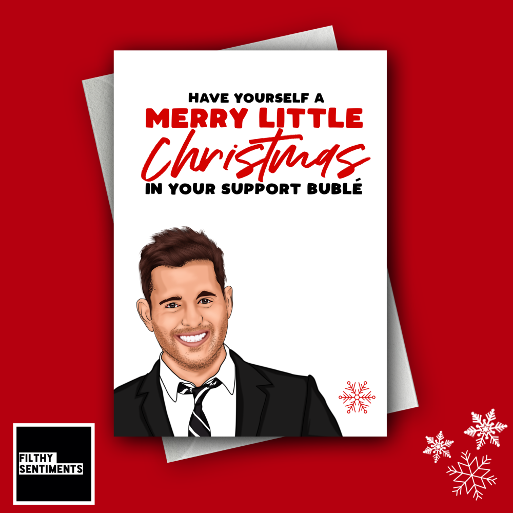                     SUPPORT BUBLE CHRISTMAS CARD