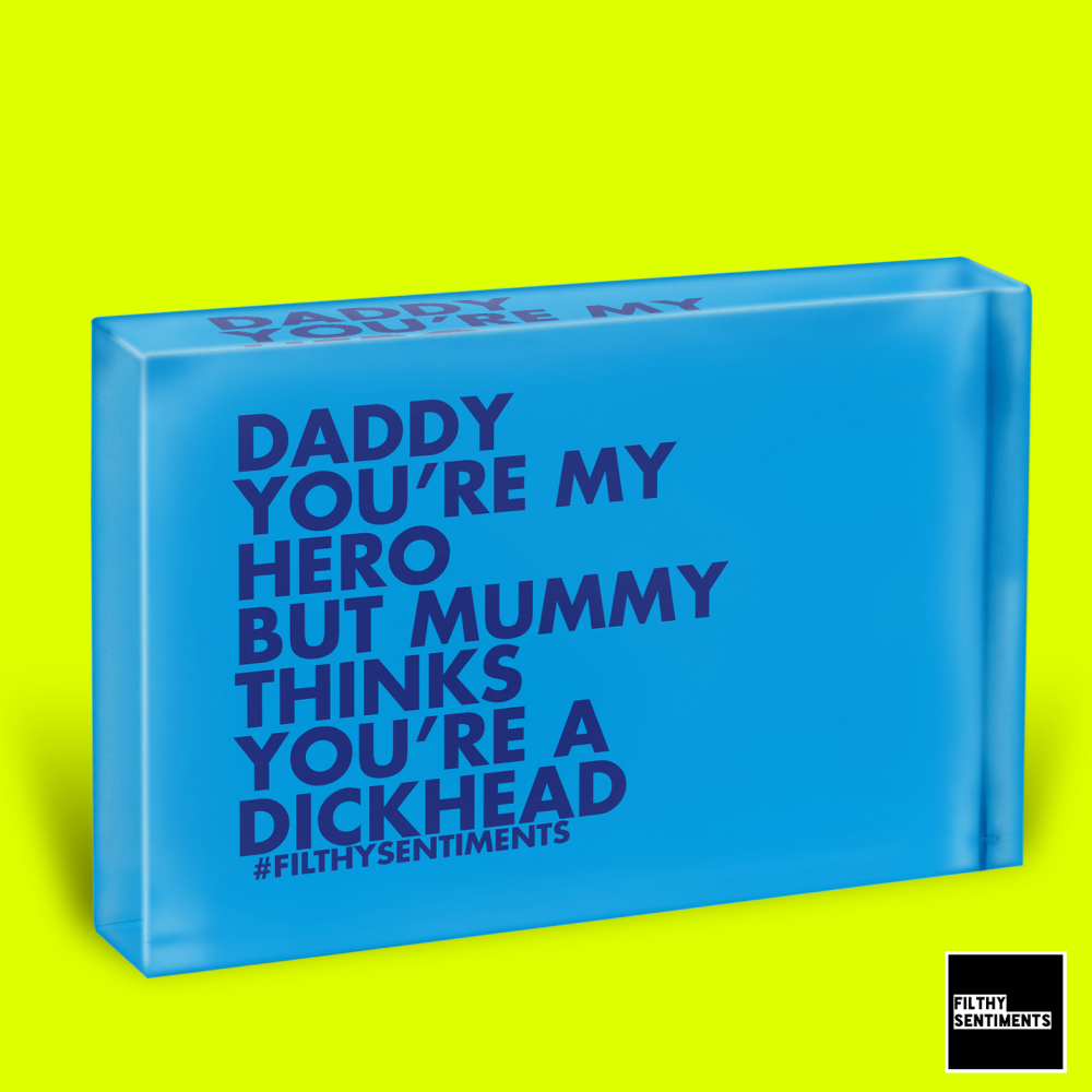             DADDY DICKHEAD GLASS BLOCK - GB004
