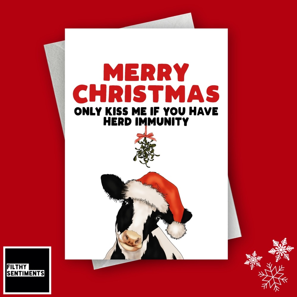                    HERD IMMUNITY CHRISTMAS CARD FS1268