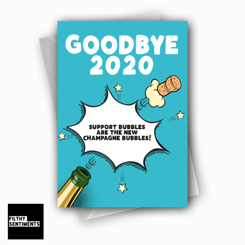                                      GOODBYE 2020 NEW YEAR CARD FS1286