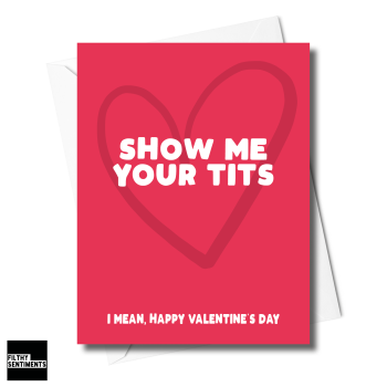                      SHOW ME YOUR TITS CARD - XFS0245
