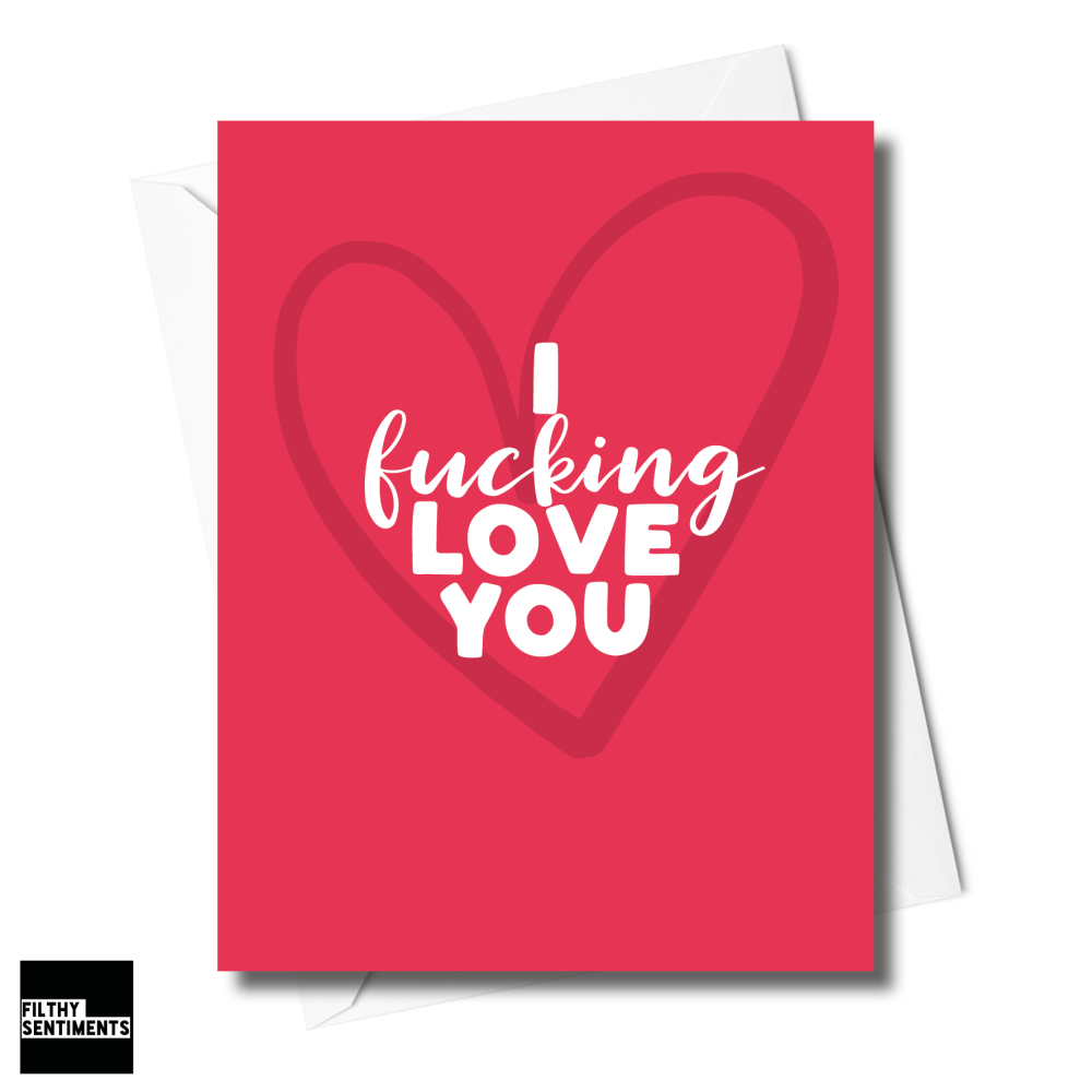                     HEART LOVE YOU CARD XFS0247