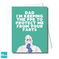                                                                                                    DAD FARTS PPE CARD - XFS0414