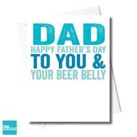                                                                              DAD BEER BELLY FATHER'S DAY CARD XFS0463