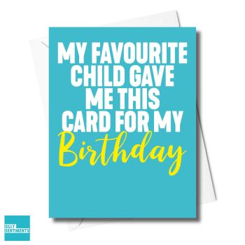           FAVE CHILD BIRTHDAY CARD - XFS0711