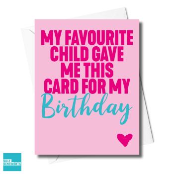 FAVE CHILD MUM BIRTHDAY CARD XFS0710