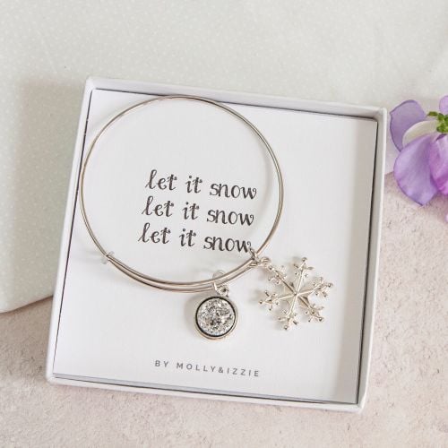 Let it Snow Bangle in Gift Box
