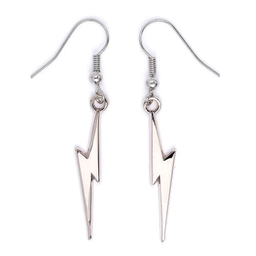 Official Harry Potter Jewellery Harry Potter Lightning Bolt Earrings Silver Plate