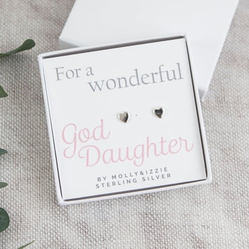 God Daughter Sterling Silver Earrings
